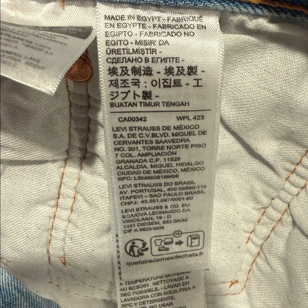 Levi's 501 34/34 Men’s Botton fly Light blue Jeans
